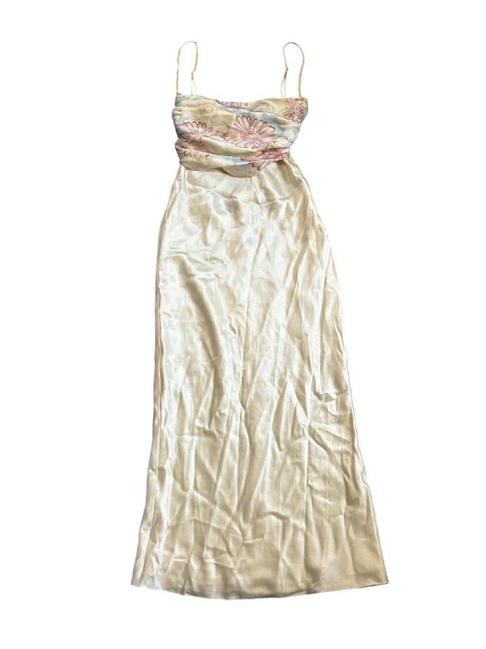 Mirror Palais Bandana Slip Dress in Ivory
